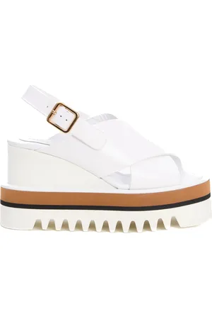 Paloma Barceló Buty, Kobieta, Biały, 39 EU, Białe Skórzane Koturny Ss 25