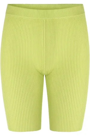 Samsøe Samsøe Szorty, Kobieta, Zielony, M, Poliester, Szorty High Waist Luna