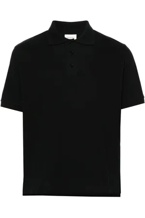 Saint Laurent Koszulki, Mężczyzna, Czarny, S, Bawełna, Koszulka Polo Cassandre Piqué
