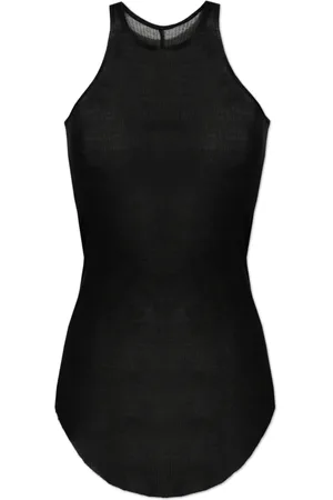 Rick Owens Koszulki, Kobieta, Czarny, XS, Basic Rib Tank