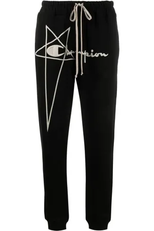 Rick Owens Spodnie, Kobieta, Czarny, L, Bawełna, Champion Joggers