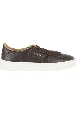 santoni Buty, Mężczyzna, brązowy, 44 EU, Skóra, Stylowe Sneakersy