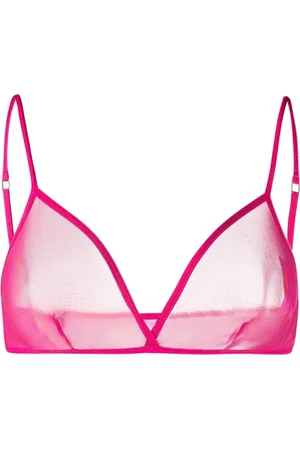 Saint Laurent Bielizna, Kobieta, Różowy, M, Tiul, Monogram Bra