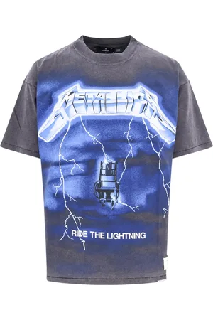 Represent Koszulki, Mężczyzna, Szary, XL, Bawełna, Metallica Print Cotton Hemp T-Shirt