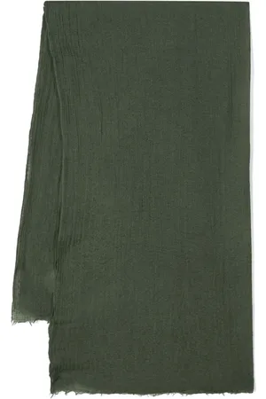 Rick Owens Akcesoria, Mężczyzna, Zielony, ONE SIZE, Wełna, Szal Pashmina