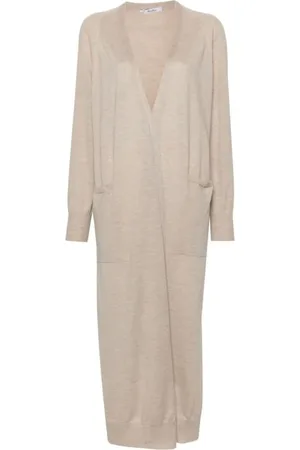 Max Mara Swetry, Kobieta, Beżowy, S, Kaszmir, Cashmere Cardigan Sweater Aw 24