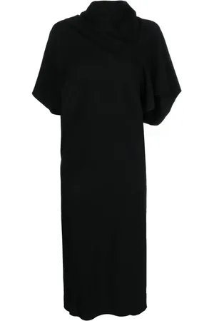 Rick Owens Sukienki, Kobieta, Czarny, S, Sukienka Midi Seb