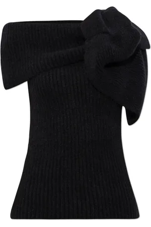 Rick Owens Swetry, Kobieta, Czarny, L, Wełna, Sweter z pasami