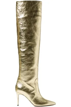 Scarosso Buty, Kobieta, Żółty, 35 EU, Skóra, Carra Botki