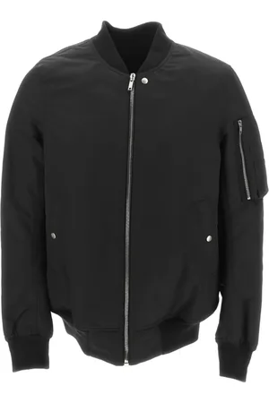Rick Owens Kurtki, Mężczyzna, Czarny, L, Bawełna, Bomber Jacket