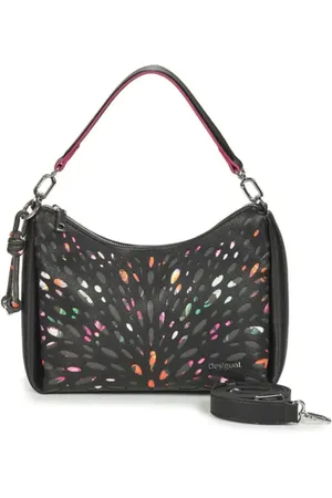 Desigual Torebki, Kobieta, Wielobarwność, ONE SIZE, Minimalistyczna wszechstronna torba na ramię z zamkiem