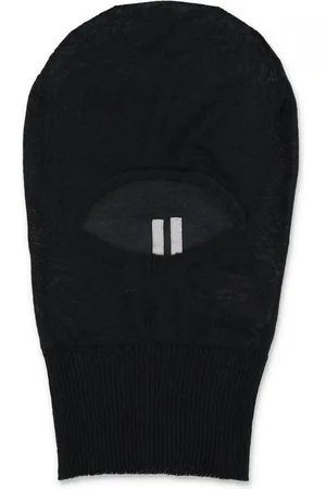 Rick Owens Akcesoria, Kobieta, Czarny, ONE SIZE, Wełna, Czapka Kominiarka Skull