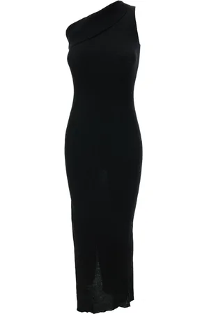 Rick Owens Sukienki, Kobieta, Czarny, XS, Wełna, Sukienka Atena