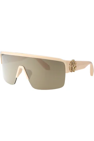 Roberto Cavalli Akcesoria, Kobieta, Beżowy, ONE SIZE, Stylowe okulary przeciwsłoneczne