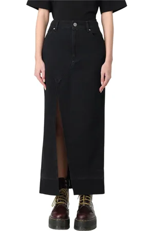 Pinko Spódnice, Kobieta, Czarny, 2XS, Denim, Jeansyowa Spódnica w Stylu Cairo