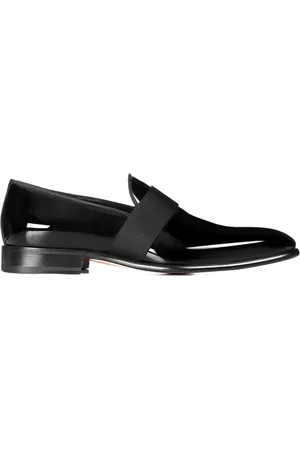 santoni Buty, Mężczyzna, Czarny, 46 EU, Skóra, Skórzane mokasyny