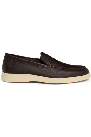santoni Buty, Mężczyzna, brązowy, 39 EU, Skóra, Skórzane mokasyny