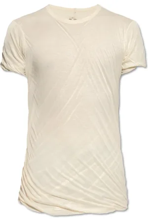 Rick Owens Koszulki, Mężczyzna, Żółty, M, Bawełna, Podwójny T-Shirt