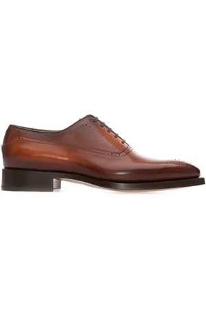 santoni Buty, Mężczyzna, brązowy, 42 EU, Skóra, Klasyczne Oksfordy
