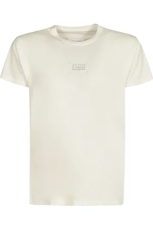 Maison Margiela Koszulki, Mężczyzna, Beżowy, L, Stylowe T-shirty i Pola