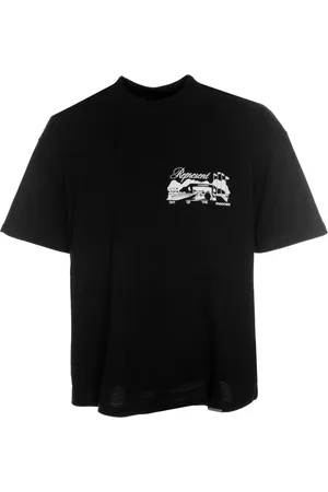 Represent Koszulki, Mężczyzna, Czarny, XL, Bawełna, Race Way Graphic Tee