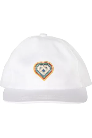 Casablanca Akcesoria, Mężczyzna, Biały, ONE SIZE, Tęczowe Serce Baseball Cap