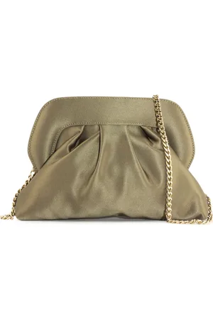 ROBERTO FESTA Torebki, Kobieta, Zielony, ONE SIZE, Satyna, Ophelia Clutch