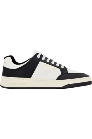 Saint Laurent Buty, Mężczyzna, Czarny, 42 EU, Skóra, Sznurowane sneakersy