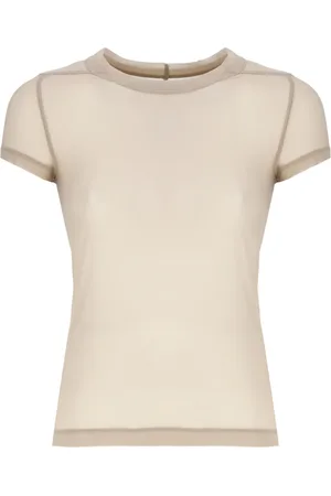 Rick Owens Koszulki, Kobieta, Różowy, S, T-shirt z okrągłym dekoltem