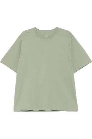 Rick Owens Koszulki, Mężczyzna, Zielony, S, Bawełna, T-shirt z okrągłym dekoltem