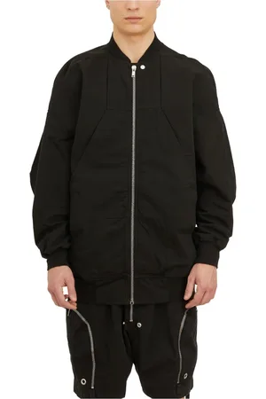 Rick Owens Kurtki, Mężczyzna, Czarny, M, Bawełna, Sphinx Jumbo Flight Bomber Jacket