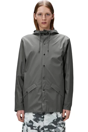 Rains Kurtki, unisex, Szary, 2XL, Kurtka przeciwdeszczowa unisex