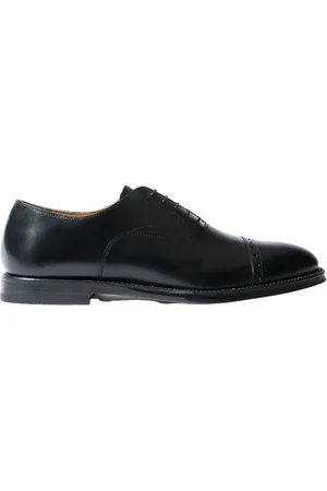 Scarosso Buty, Mężczyzna, Czarny, 46 EU, Skóra, Beaumont Oxfords - Ręcznie Robione