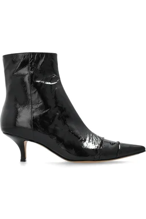 Maison Margiela Buty, Kobieta, Czarny, 36 EU, Skóra, Skórzane Botki