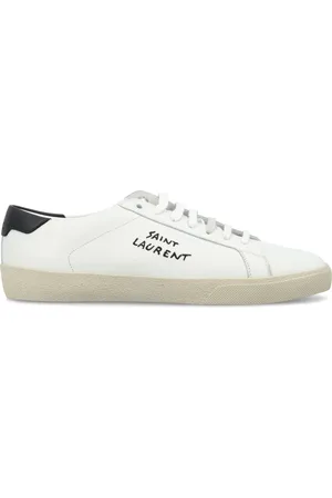 Saint Laurent Buty, Mężczyzna, Biały, 42 EU, Białe Sneakersy SL Signa Low Top