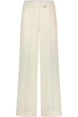Fabienne Chapot Spodnie, Kobieta, Biały, S, Nelsan Trousers