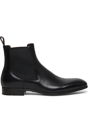 santoni Buty, Mężczyzna, Czarny, 43 1/2 EU, Skóra, Chelsea Boot
