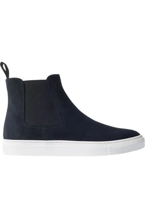 Scarosso Buty, Mężczyzna, Niebieski, 39 EU, Zamsz, Zamszowe sneakersy na platformie w kolorze niebieskim