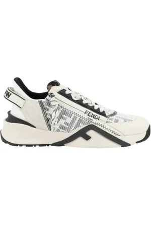 Fendi Buty, Mężczyzna, Biały, 44 EU, Skóra, Flow Sneakers