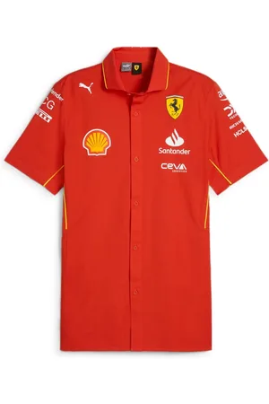 PUMA Koszule, Mężczyzna, Czerwony, M, Koszula Ferrari