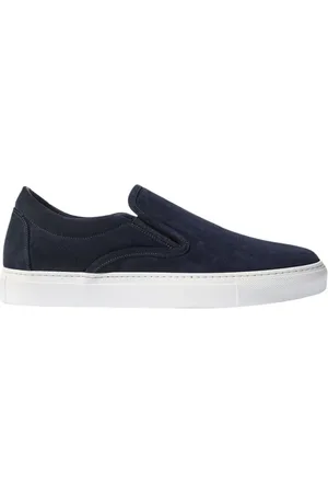 Scarosso Buty, Mężczyzna, Niebieski, 42 1/2 EU, Zamsz, Niebieskie wsuwane sneakersy z zamszu