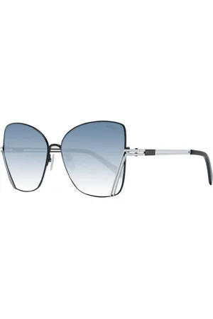 Emilio Pucci Akcesoria, Kobieta, Czarny, ONE SIZE, Czarne Okulary Motylek z Gradientowymi Szkłami