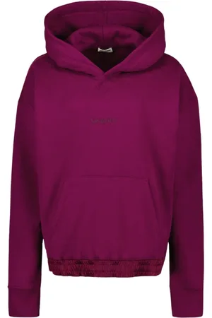 Saint Laurent Bluzy, Mężczyzna, Fioletowy, M, Bawełna, Logo Hoodie