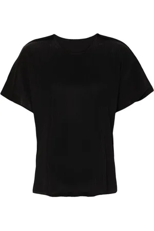 Issey Miyake Koszulki, Kobieta, Czarny, ONE SIZE, Luźna Bawełniana Koszula Męska