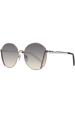 Emilio Pucci Akcesoria, Kobieta, Różowy, ONE SIZE, Rose Gold Okrągłe Okulary Przeciwsłoneczne Damskie