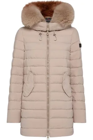 Peuterey Kurtki, Kobieta, Beżowy, S, Nylon, Beżowa Pikowana Kurtka Aw 23