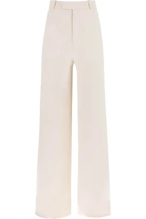 Saint Laurent Spodnie, Kobieta, Biały, M, Spodnie Palazzo