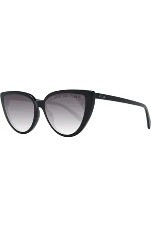 Emilio Pucci Akcesoria, Kobieta, Czarny, ONE SIZE, Czarne Okulary Przeciwsłoneczne Cat Eye z Gradientem
