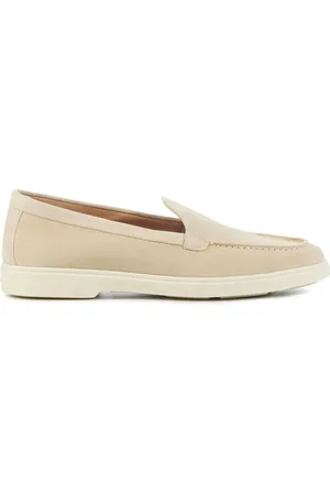 santoni Buty, Kobieta, Beżowy, 37 1/2 EU, Skóra, Wsuwane mokasyny