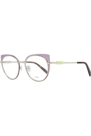 Emilio Pucci Akcesoria, Kobieta, Fioletowy, ONE SIZE, Stylowe Metalowe Oprawki Optyczne